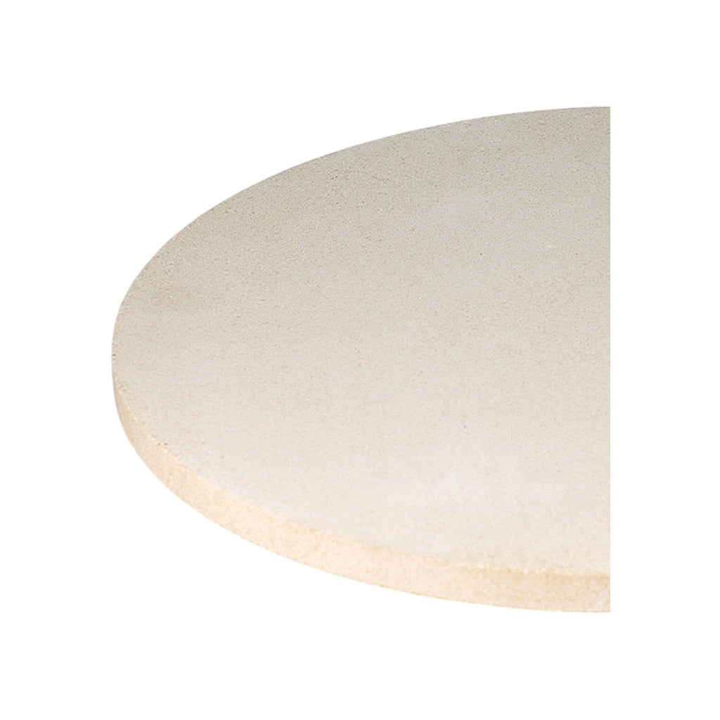 Single CGS 18-inch half-moon ceramic heat deflector for XL  Big Green EGG EGGspander and CGS XL Big Green EGG accessories.