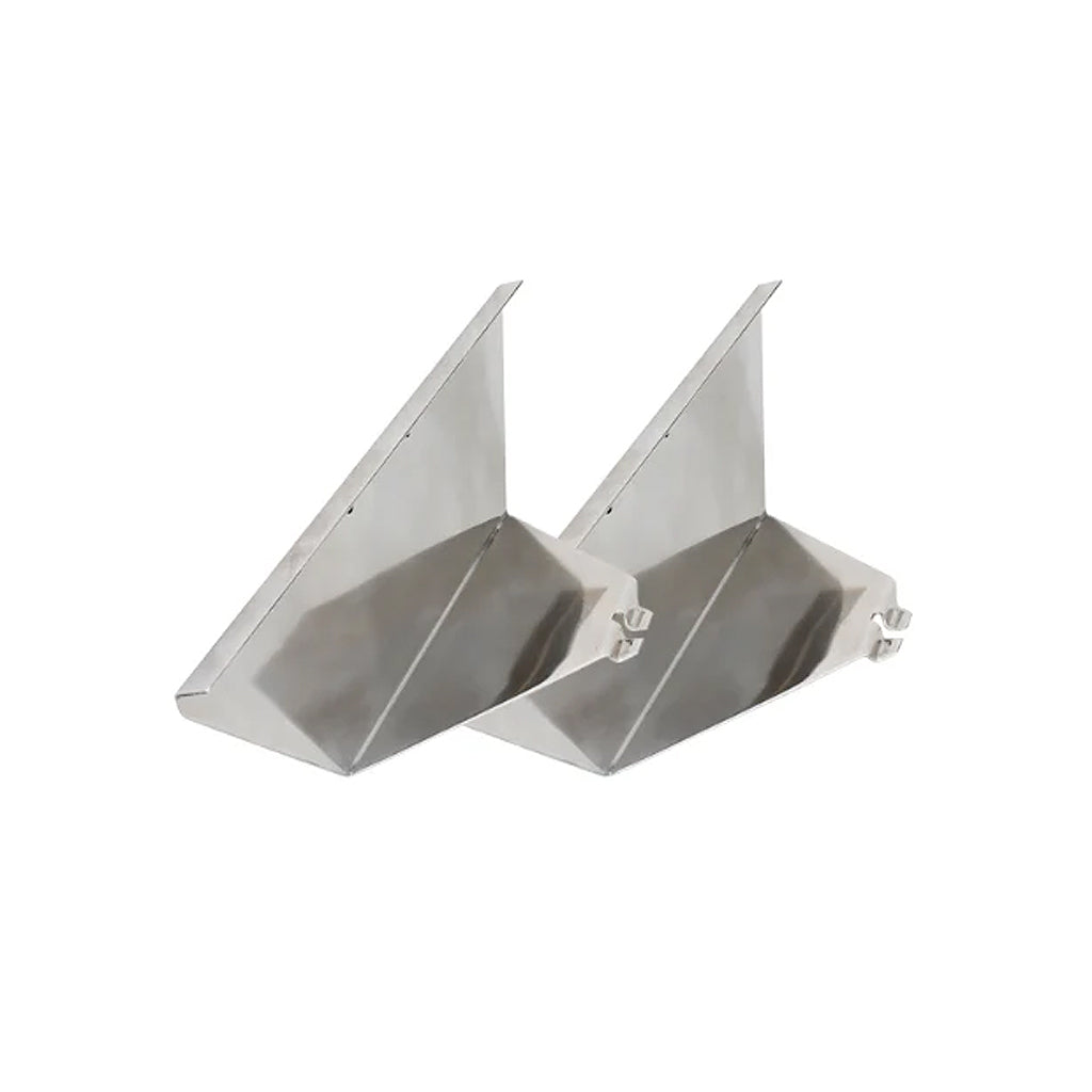 Side view of a pair of 2xl Kick Ash Dividers used in 2XL Kick Ash Basket for the 2XL Big Green EGG.