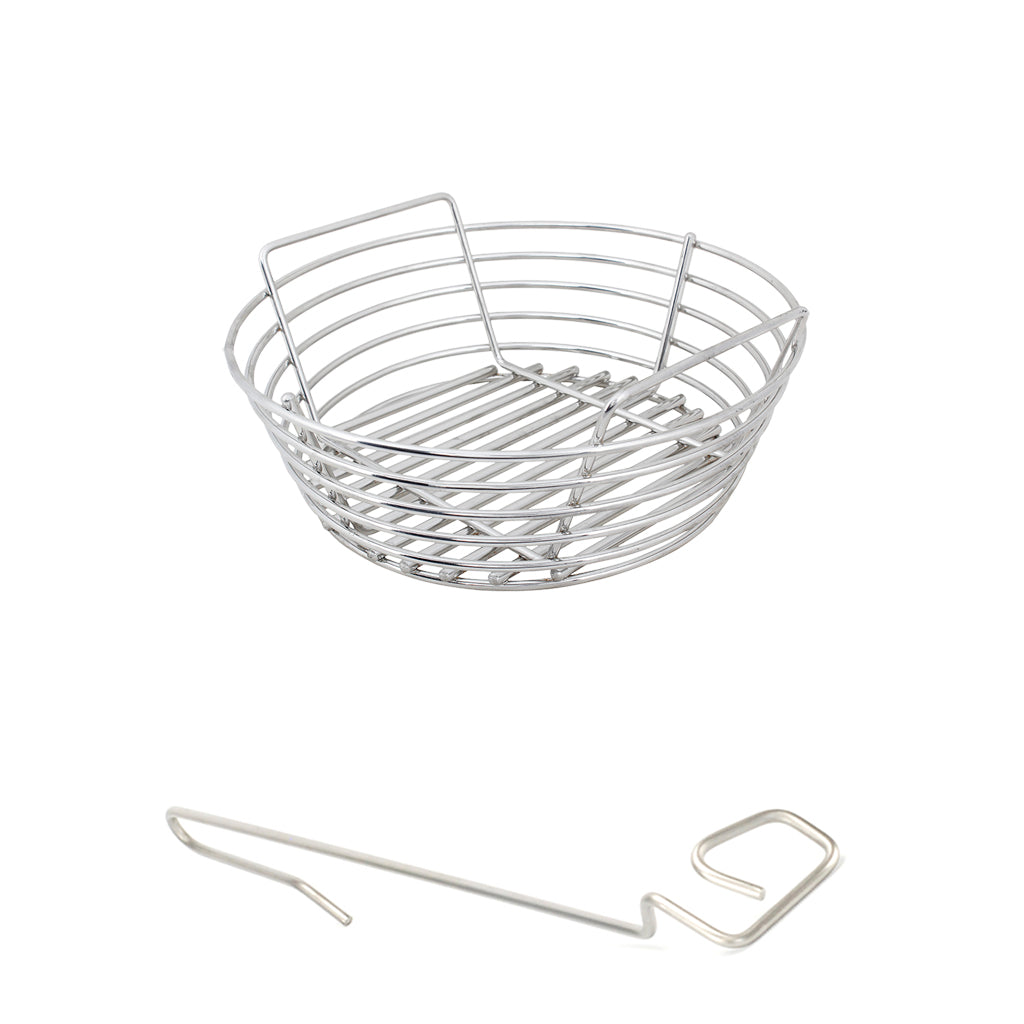 Kick Ash Baskets & Free Lump Rake For Kamado Grills