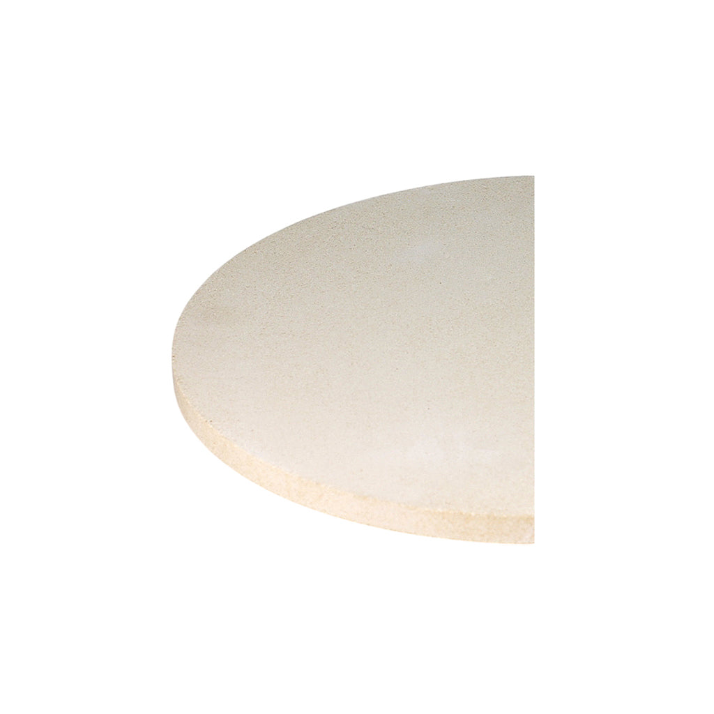 CGS single half-moon ceramic heat deflector, available in 10" to 18" half-moon diameters.
