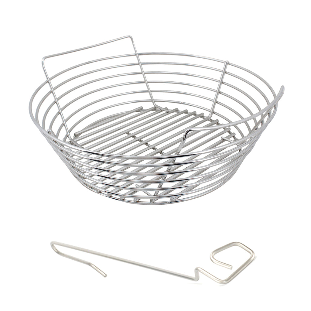 Kick Ash Baskets & Free Lump Rake For Kamado Grills