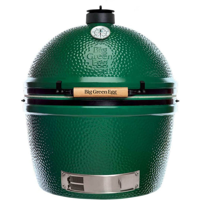 Front view Big Green EGG 2XL Ceramic Kamado Grill. 2XL Big Green EGG is the biggest Big Green EGG available.