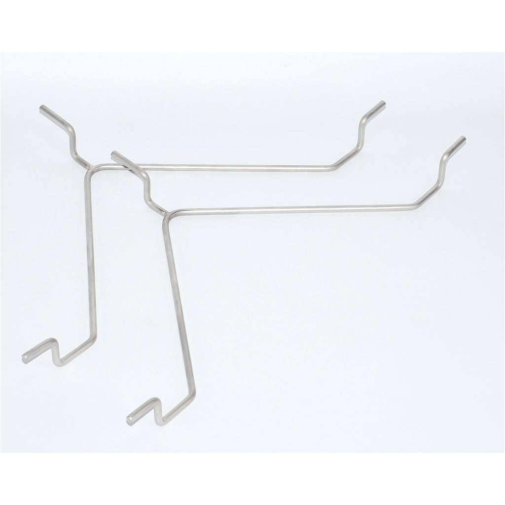 Pair Ceramic Grill Store Primo Oval Deflector Racks for XL and Large Primo Oval grills.  The Deflector Racks hold Deflector plates on BBQ cooks.