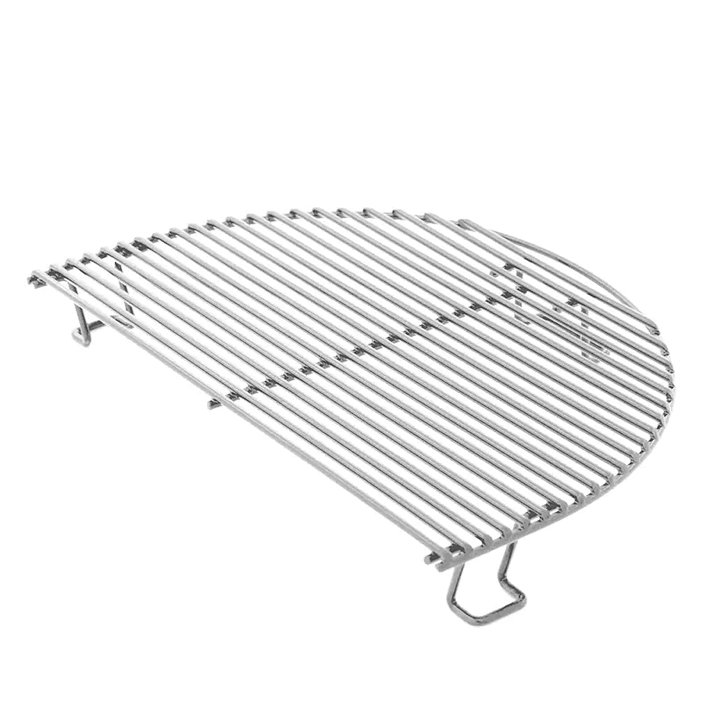 Half-moon cooking grate for the Primo Large and Junior Oval Grill.