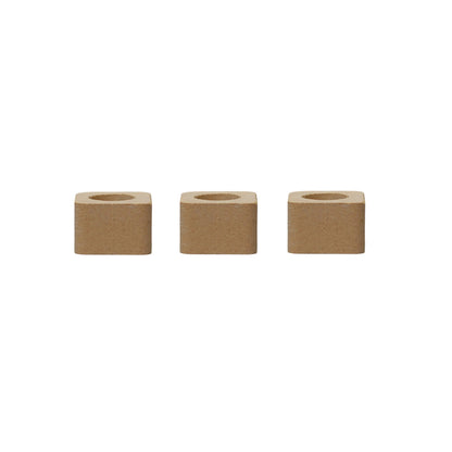 CGS 1-inch ceramic spacers, set of three, for raising kamado drip pans, pizza stones, deflectors, and hot grill accessories.