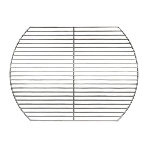 13"x17" Stainless Oval Grid slides in and out of the Large Adjustable Rig and sits atop the Adjustable Rig Extender. CGS grid made for use in the Large Big Green EGG. 