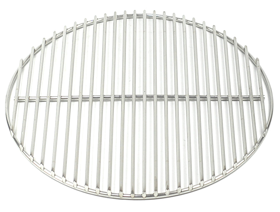 Stainless heavy duty cooking grid for the Large Adjustable Rig. Grid fits inside the Rig on the Crossbars or Slide guide. Grid is for Large Big Green EGG.