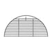 CGS 18 inch half-moon grid for use atop the Large Adjustable Rig in the Large Big Green EGG. Grid sits top ring and to the back of the EGG, allowing access below. Size equals Large EGG grid cut in half. 