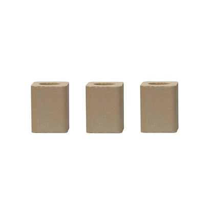 CGS 2-inch ceramic spacers, set of three, for larger kamado setups needing extra clearance under pizza stones, drip pans, and deflectors.