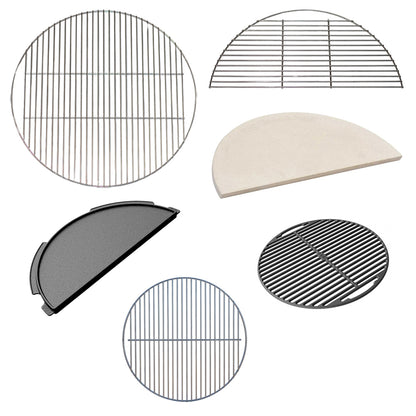 2XL Big Green Egg cooking grids, griddles, and heat deflectors for the CGS 2XL Woo