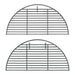 CGS 9"x18" Half-Moon Stainless Grid for use on CGS Rack Systems for the Large Big Green EGG. Two options to pick from  - Adjustable Rig and Woo.