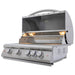 Side angle view, Blaze LTE+, 32-inch, 4 burner gas grill.  Available in LP or NG. 