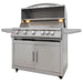 Front view of the new Blaze 5LTE+, 40-inch, 5 burner gas grill in the LTE Cart. Available in LP and NG.