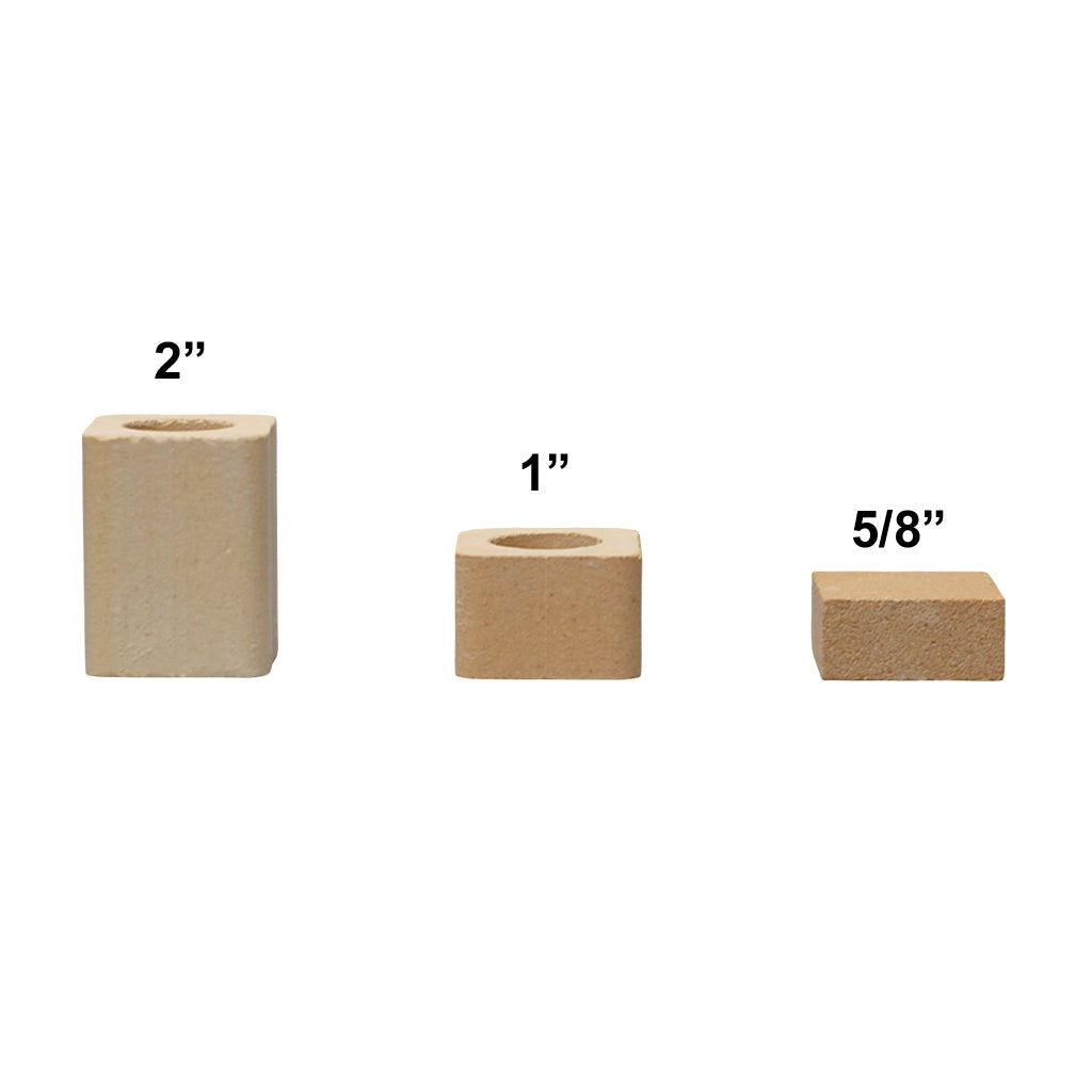 CGS ceramic spacers creating an air gap between a kamado deflector and a drip pan or pizza stone