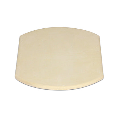 CGS 13x17 inch oval ceramic heat deflector for Large Adjustable Rig, Woo Expander, and dual-zone long meat BBQ setups