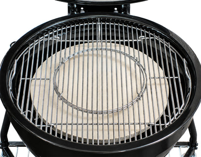 CGS Spider with 18 inch half moon deflectors setup in Weber Summit Kamado