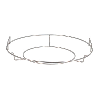 CGS XL Spider with welded handles and top ring for use with XL grids, half-moon deflectors, double indirect setups, two-zone grilling, and wok cooking.