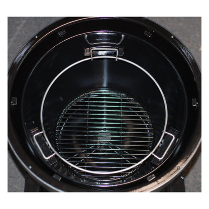 CGS Accessory Ring, Spider, for Char-Griller  Akorn Kamado Grills holds 16" half-moon deflectors for BBQ or two zone grilling. Spider can also hold a 16" round bottom wok. 