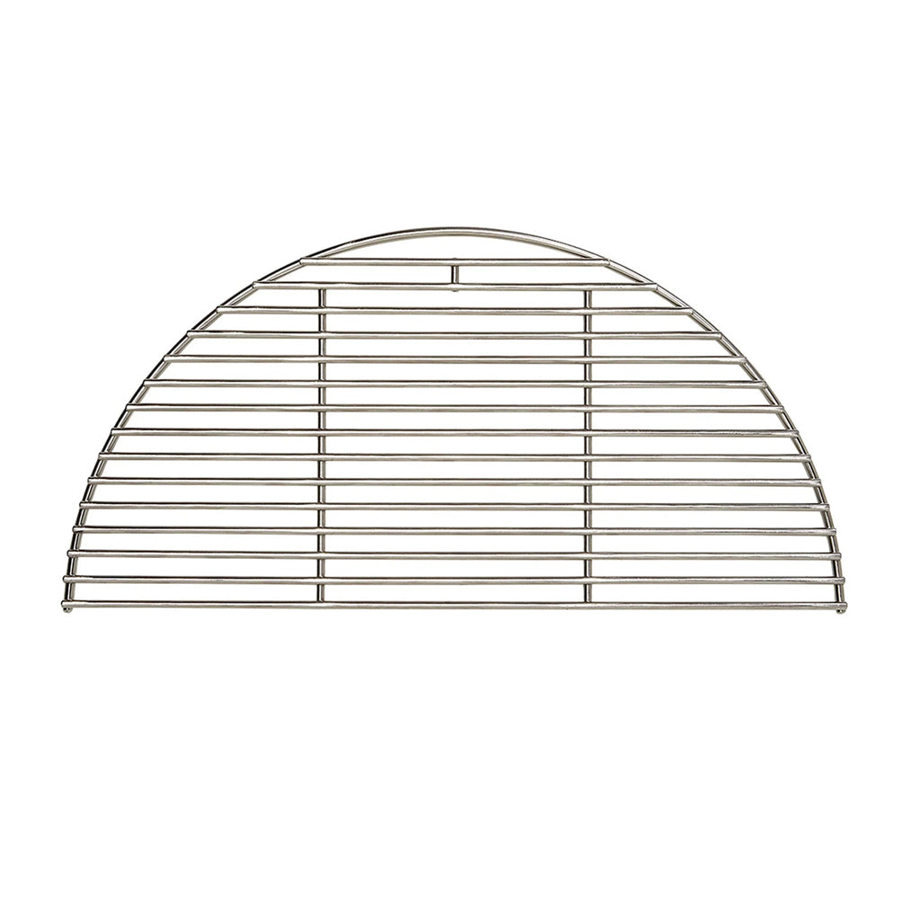 Kamado Joe Classic Half Moon Stainless Steel Cooking Grate (KJ-HCG) for 18-inch ceramic grills.