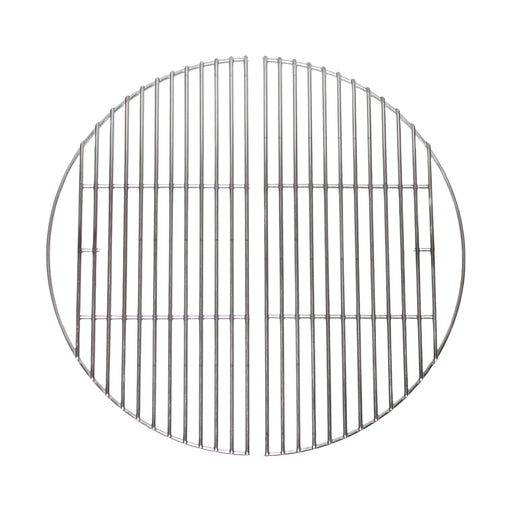 A pair of half-moon heavy duty cooking grates for the Classic Kamado Joe Grill. Made in the USA. Pair weighs 5.25 lbs. 