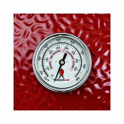 Kamado Joe Replacement Dome Thermometer installed in a Kamado Joe. 