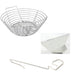 Kick Ash Basket and Divider for a Large Big Green EGG. Includes Free CGS Lump Rake.