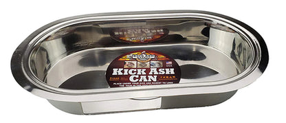 Side angle view of the Kick Ash Can for the Large Primo Oval kamado grill.
