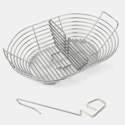 Large Primo Oval Kick Ash Basket with CGS Divider and Lump Rake
