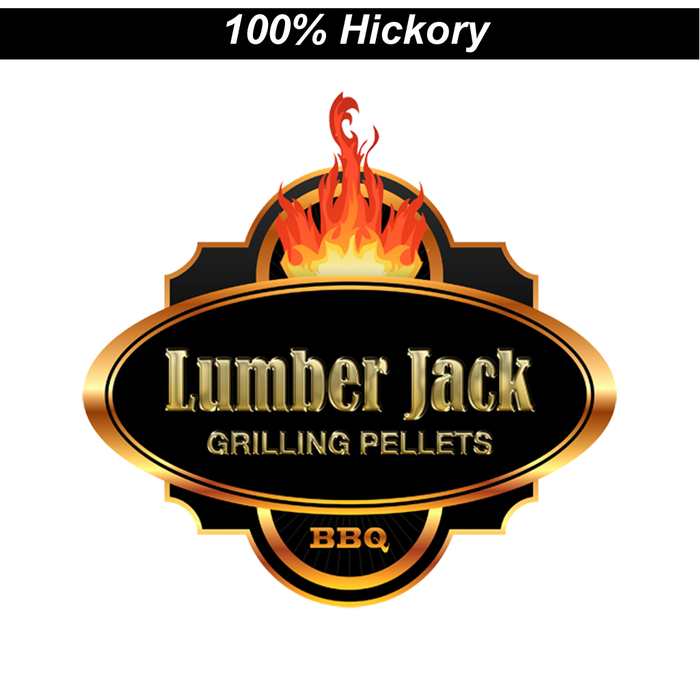 20 lb. bag of Lumber Jack Hickory pellets. Lumber Jack Hickory is 100% hickory.