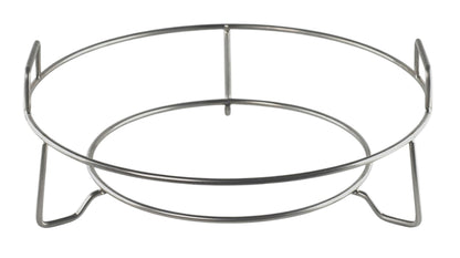 3 Leg CGS Woo for Medium Big Green Egg. Designed to fit the new fire ring with a flat top or conveggtor notches. Has handles for lifting in and out.