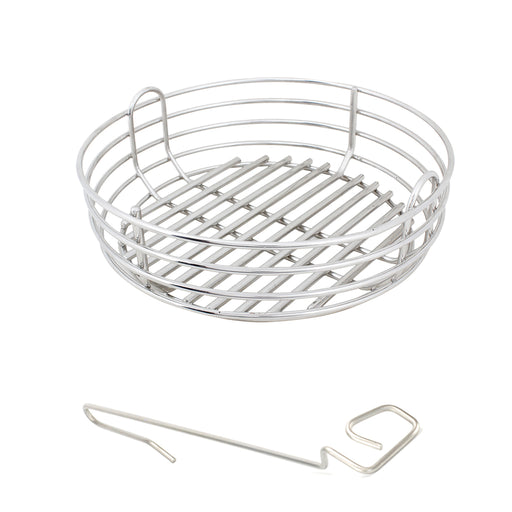 minimax kick ash basket , kab-mm-ss, for the minimax big green egg with ceramic grill store's free lump rake