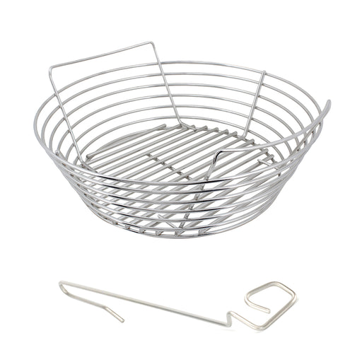 Kick Ash Basket for Pit Boss 22 and Louisiana Grills 22 kamados. Includes Free CGS Lump Rake.