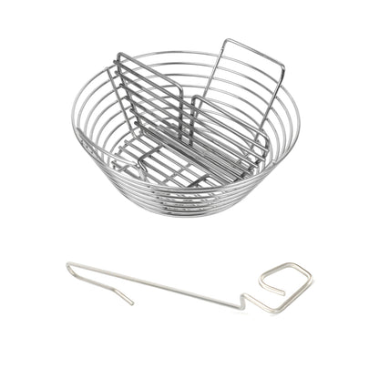 Kick Ash Basket and CGS Basket Divider for Pit Boss 22 and Louisiana Grills 22 kamados. Includes Free CGS Lump Rake.