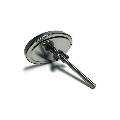 View of the threaded stem on a Primo Grill replacement dome thermometer.