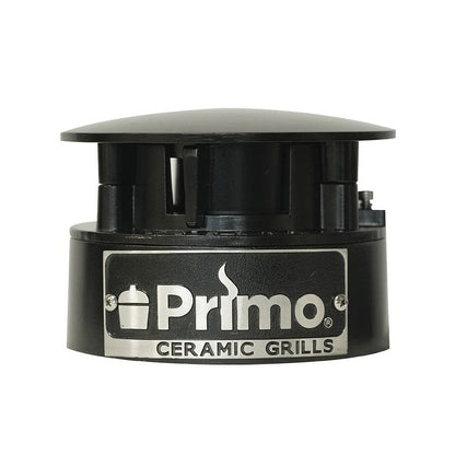 Front view of the Primo Grills top chimney vent, pg1000196, for xl oval, large oval and kamado round Primo Grills. 