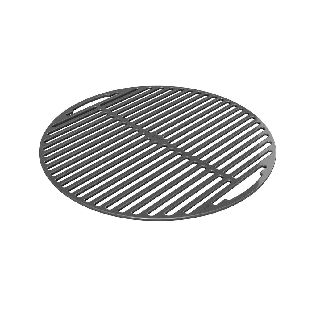 Using the Large Big Green EGG round cast iron grate on the lower ring of the CGS XL Woo and XL Spiders.  Better option than two xl half-moon cast iron grates.