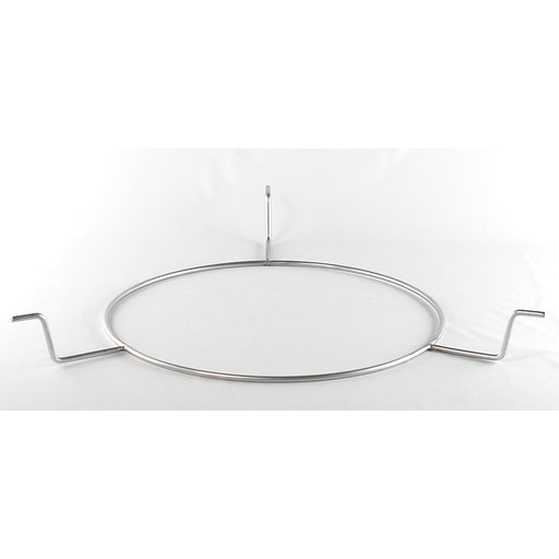 CGS XL Spider, an XL Big Green EGG accessory that hangs from the fire ring and creates a platform inside the fire ring. The XL Spider can be inverted, so the platform sits up, great for holding a pizza stone above the XL EGG convEGGtor.