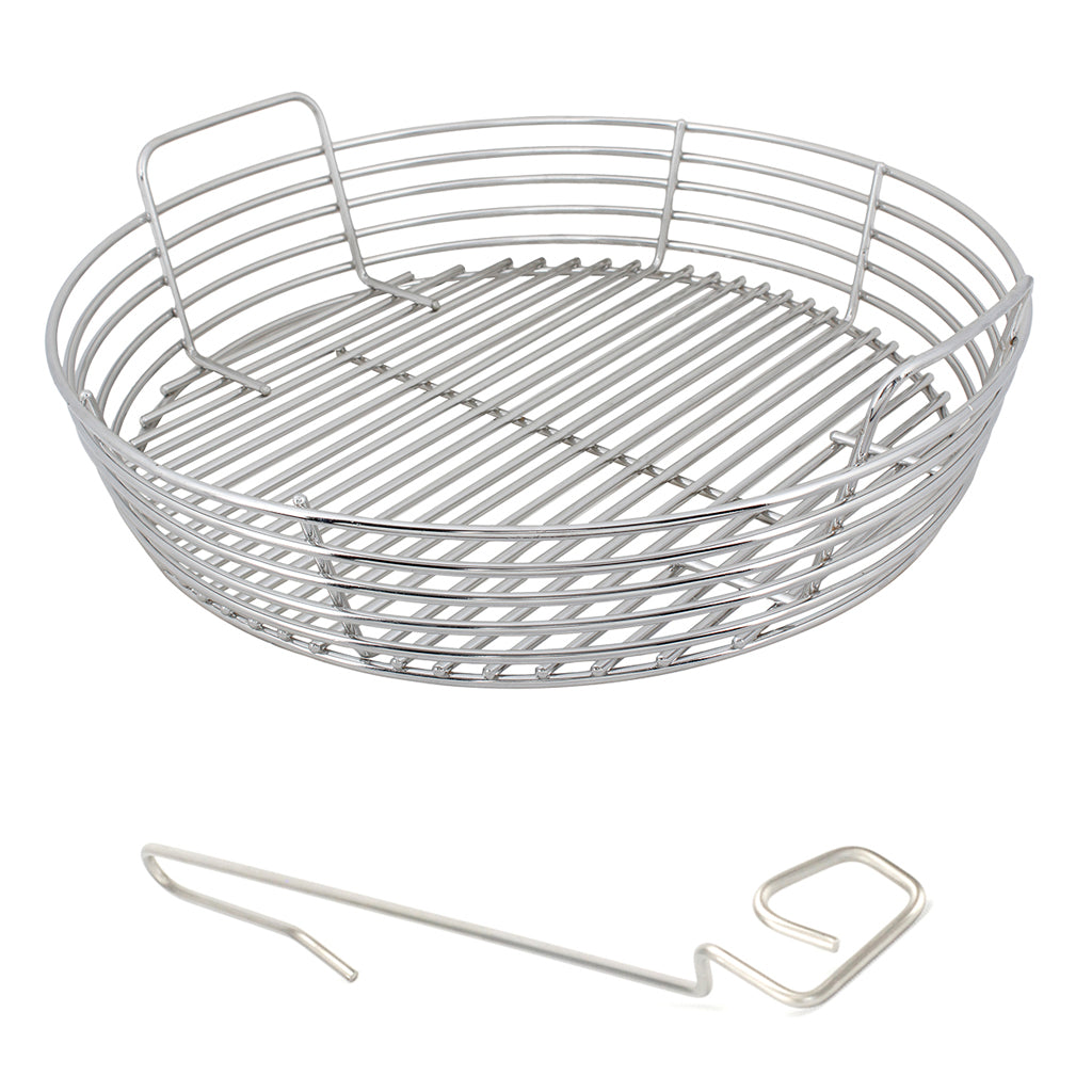Kick Ash Basket for XL Big Green EGG | Can & Divider Options
