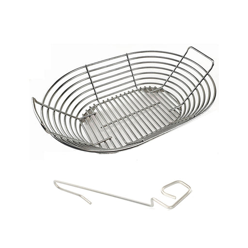 Kick Ash Basket for the Primo XL Oval Grill. Includes free Lump Rake.