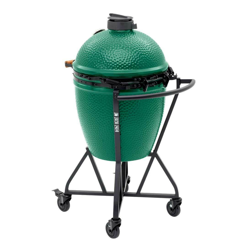 Backside view of IntEGGrated Nest+Handler with Large Big Green EGG