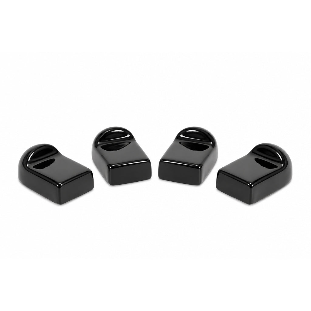 Top side veiw of a set of 4 ceramic feet from Primo Grills