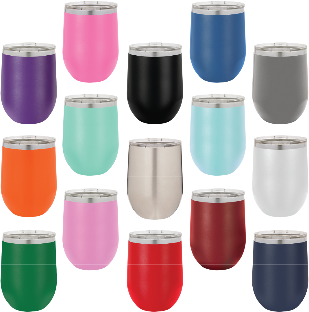 Polar Camel 12 oz Stemless Wine Glass