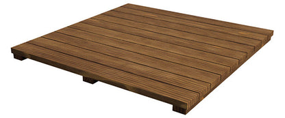 Acacia wood insert for expansion frames and cabinets in the Big Green Egg Modular Nest System