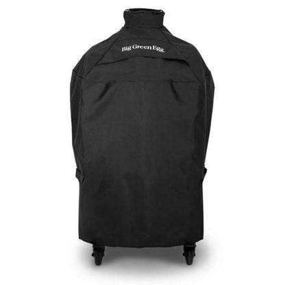 Big Green EGG Cover H for Medium EGG in a nest, integrated nest handler, or older nest handler. Also fits Small EGG in a nest and MiniMax EGG in a portable nest.