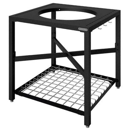 Front angle view of the Large Big Green EGG modular nest frame.