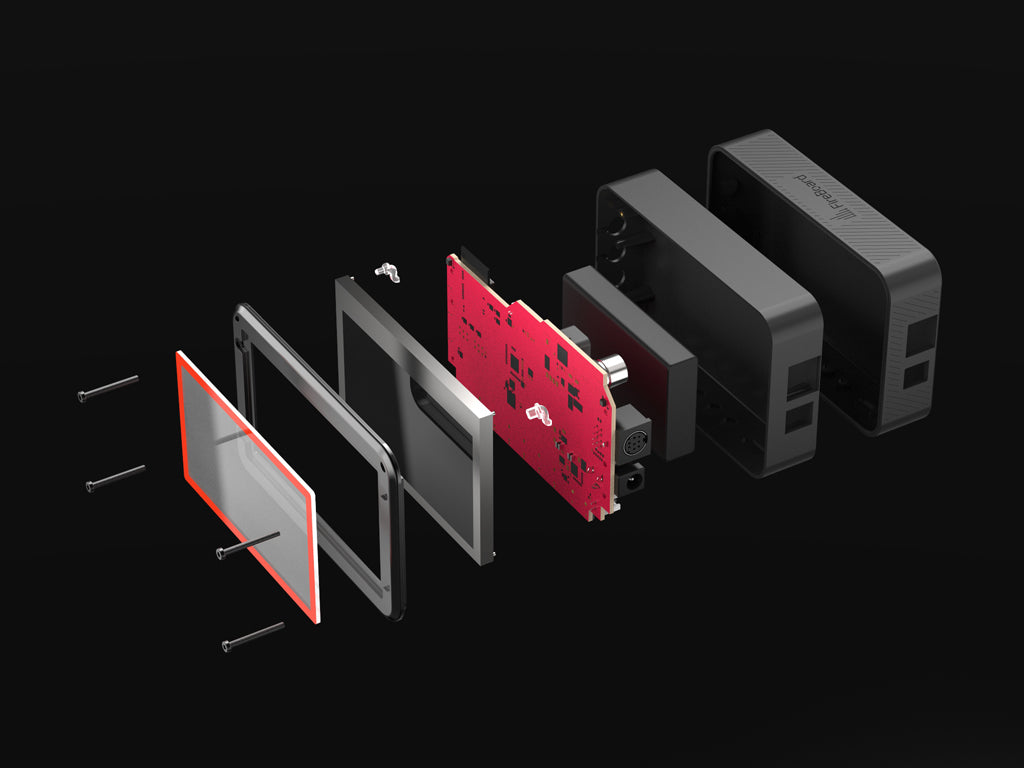 Composite view of the inside of the FireBoard 2 Drive, FBX2D, body