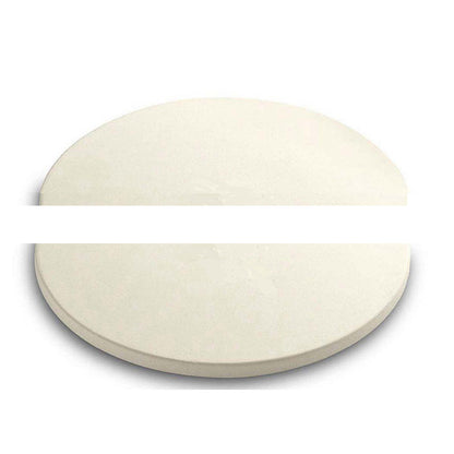 Pair 12" Half Moon Big Green EGG ConvEGGtor Basket stones.