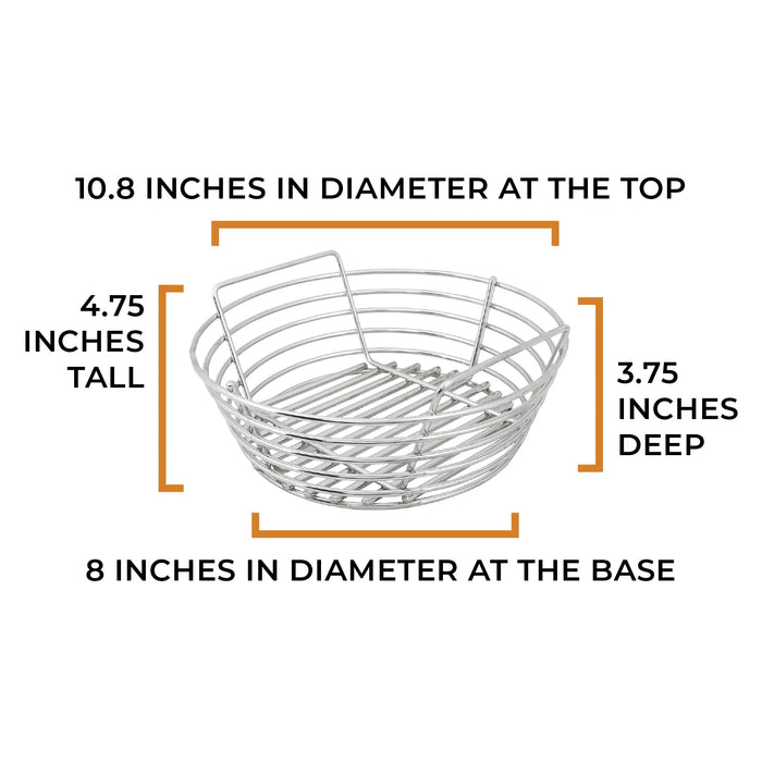 Kick Ash Basket Stainless Steel Charcoal Basket For Kamado Joe Jr