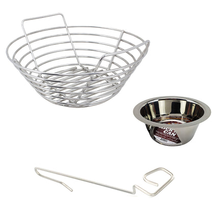 Kick Ash Basket, Kick Ash Can and FREE CGS Lump Rake for the Small Big GReen EGG.