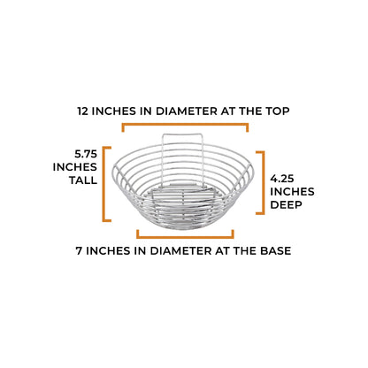 dimensions for medium big green egg kick ash basket